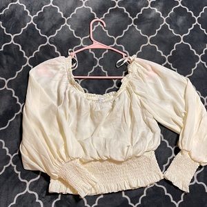 SHE+SKY cream Medium Blouse